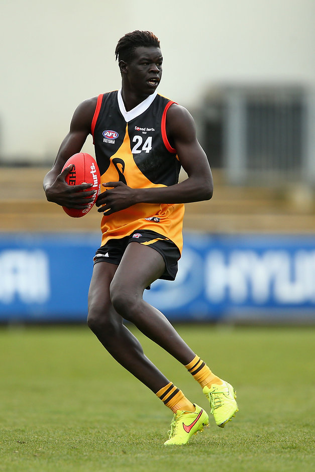 TAC 2015 2nd Qualifying Final - Dandenong Stingrays v Murray Bushrangers Gach Nyuon in action for the Dandenong Stingrays - ${keywords}